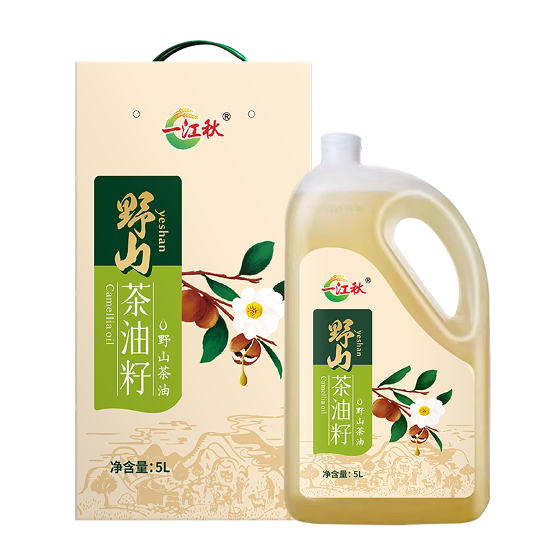 一江秋有机山茶油5升装
