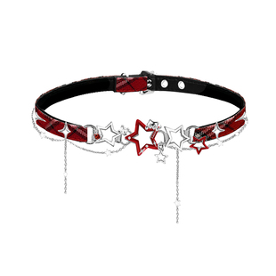 MASW麻秀原创设计缤纷夏日系列甜酷朋克choker颈链小众五角星项链