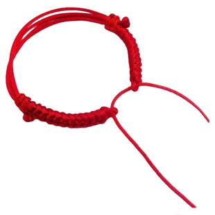 半成品diy饰品男女婴儿童情侣编织穿硬金路路通珠子红黑手脚链绳