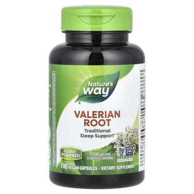 Nature'sWay缬草根提取物胶囊睡眠帮助天然植物助眠舒缓神经放松