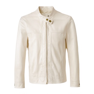 小C家 立领皮衣外套女2026新款春季酷飒风高级感小个子机车皮夹克