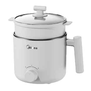 美的电煮锅小型多功能蒸煮一体宿舍泡面学生小电锅迷你火锅1-2人