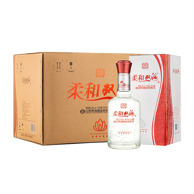 42度柔和双沟（五星）450ML*6瓶整箱浓香型纯粮白酒 中秋喜事送礼