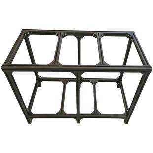 铝型材鱼缸架子铝合金鱼缸底柜大型框架子定制DIY流水线承重支架