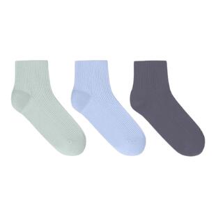 ubras罗纹运动袜子短袜情侣棉袜子女男士中短筒莱卡透气吸汗防臭