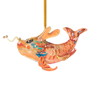 龙年刺绣手工diy材料包生肖挂件好运锦鲤香囊平安符车挂饰吉祥物