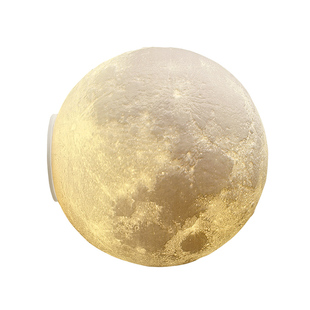 月球壁灯圆球形月亮走廊楼梯玄关免接线创意超大包豪斯风格吸顶灯