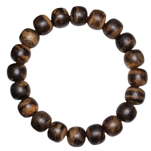 天然柬埔寨菩萨棋沉香手串虎斑纹沉水老料木文玩佛珠老型桶珠手链