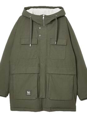 杰克琼斯连帽冬季新款羽绒服