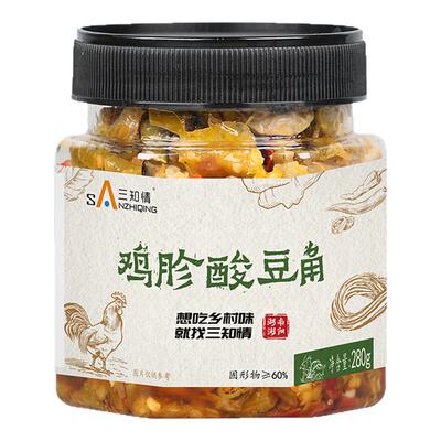 三知情酸豆角湖南开胃瓶装