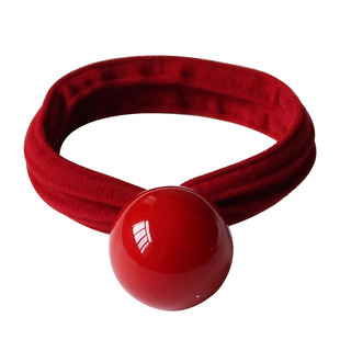 川野红色发圈头饰发绳日韩气质橡皮筋高弹力耐用扎头发简约头绳女