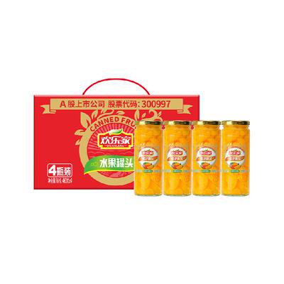 欢乐家糖水橘子罐头460g*4罐
