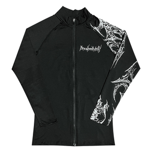 运动速干开衫长袖男Breathedivinity弹力紧身T恤健身拉链外套上衣