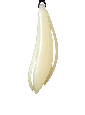 美石节原创正品寿山石芙蓉石玉兰花挂件吊坠T恤衬衣毛衣挂饰配链