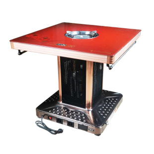 居天下多功能电暖桌取暖桌暖脚四面80家用60电烤火炉烤火桌电炉子