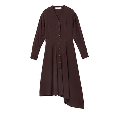 exception例外女装v领开襟不对称