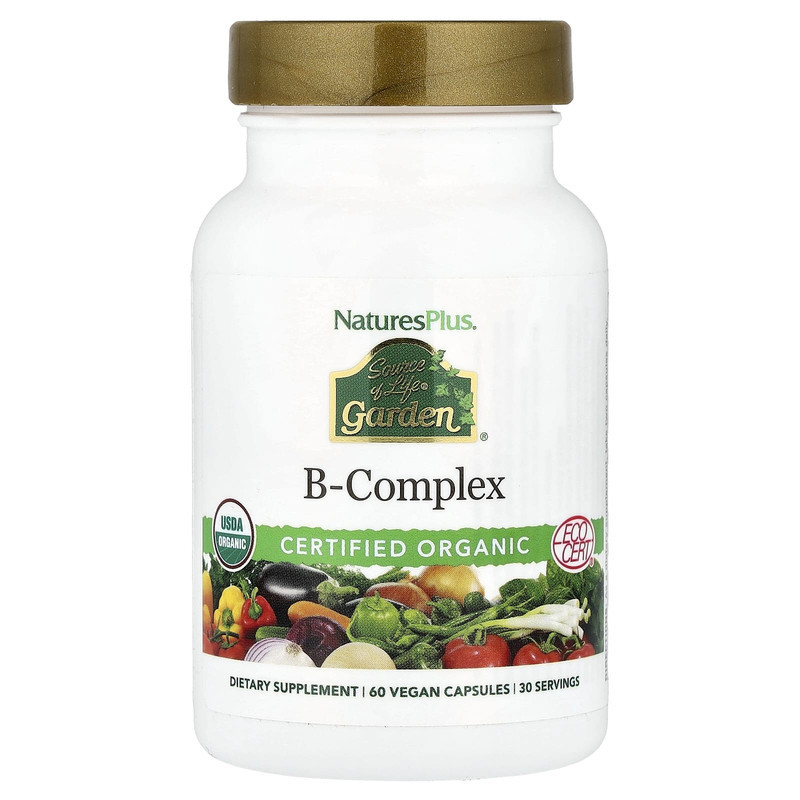 Nature's Plus自然加复合维生素B族23种有机果蔬配方强抵御代谢VB