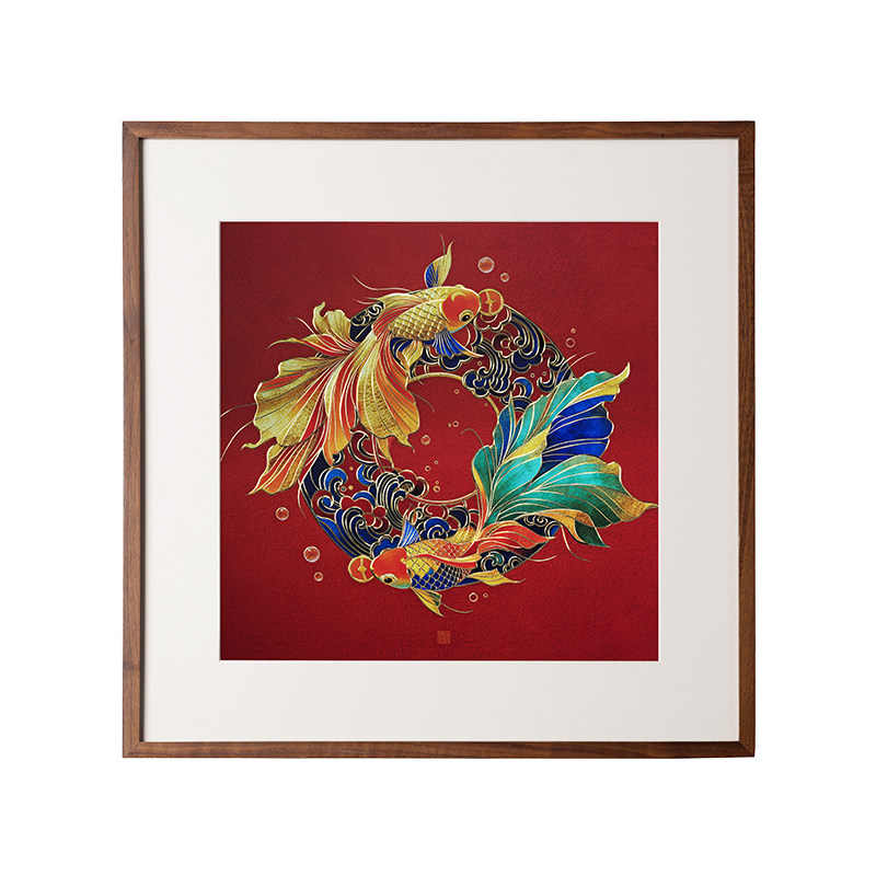 铜师傅《锦鲤系列》铜雕画