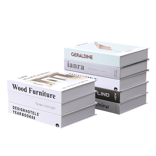 现代简约假书仿真书摆件房间书柜桌面家居装饰品拍摄道具模型摆设