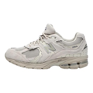 代购New Balance 2002R GTX纽百伦复古灰米色反毛皮防水男女跑鞋