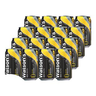 屈臣氏苏打汽水原味香草味多口味可选碳酸气泡水330ml*16罐