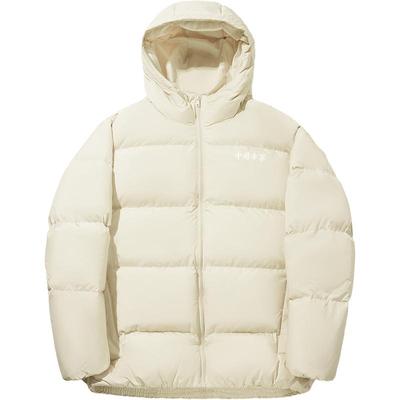 李宁宽松连帽男女同款短羽绒服