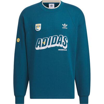 Adidas/阿迪达斯正品三叶草男子印花经典套头休闲卫衣IN0974