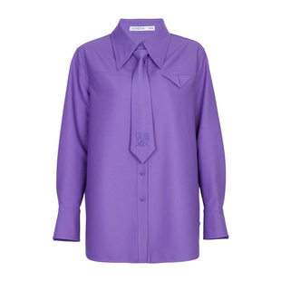 婉甸2025罗兰紫长袖衬衫简约风H型1241S07MS2
