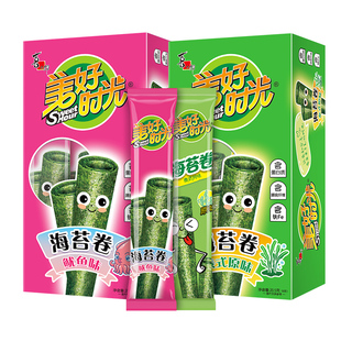 【直播推荐】美好时光海苔卷20.5克盒装儿童休闲解馋零食