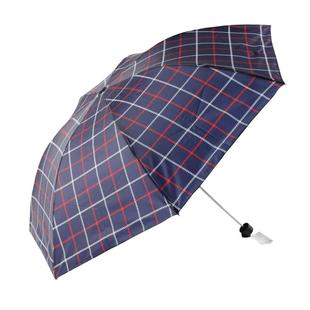 天堂伞折叠双人复古风经典苏格兰格子伞三折手动轻便钢骨加大雨伞