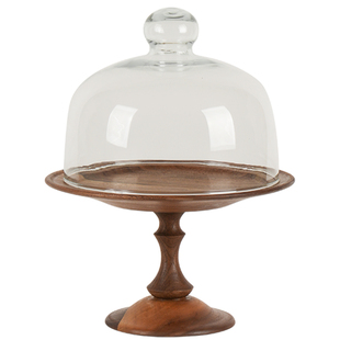 北美胡桃木高脚托盘甜品台干果盘下午茶点心蛋糕盘展示架精致盘子