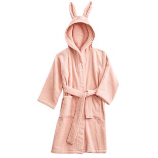 全棉儿童秋冬厚款游泳浴袍吸水速干可穿浴巾纯棉毛巾男女大童浴衣