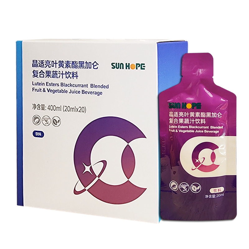 尚赫晶视亮黑加仑复合果蔬汁饮料晶适亮叶黄素酯20袋官方正品