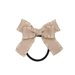 摩尔庄园的少女~日系甜美奶茶色双马尾蝴蝶结发夹百搭侧边刘海夹