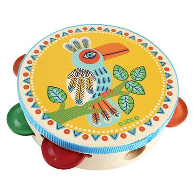 djeco曼波宝宝抓手音乐玩具摇铃