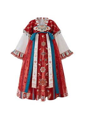 旗铂汉服女童春秋2026新款连衣裙
