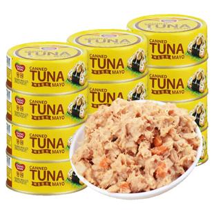 韩国进口东远金枪鱼罐头沙拉酱蛋黄酱吞拿鱼即食鱼肉饭团寿司材料