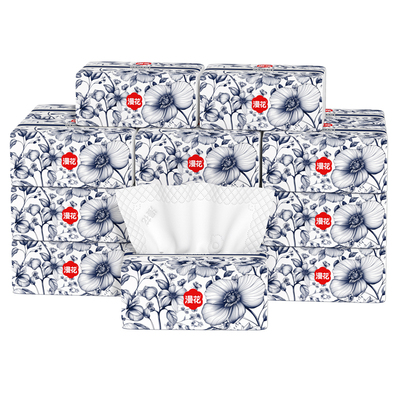 漫花国风抽纸加大加厚餐巾纸