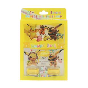 宝可梦印章亚克力摆件盖章儿童奖励可爱卡通皮卡丘手账图案鼓励可水洗彩色盖章玩具奖品礼物