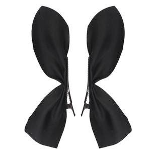 突然的喜欢林欢儿王玉雯同款黑色蝴蝶结发夹甜美侧边夹子头饰发卡