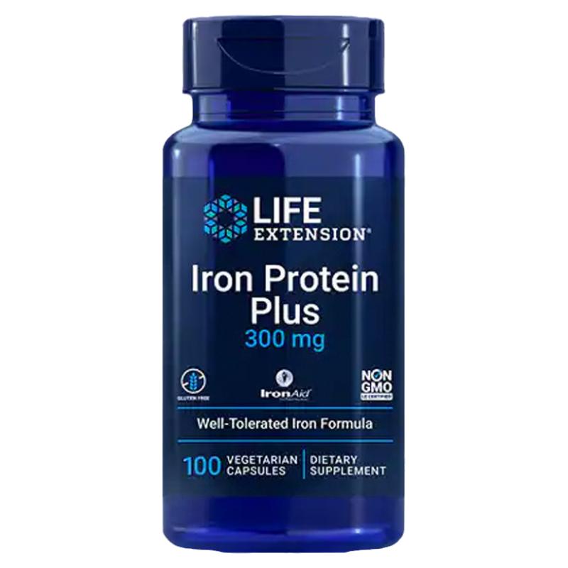 美国直邮补充铁元素Life Extension琥珀蛋白铁Iron Protein 15mg