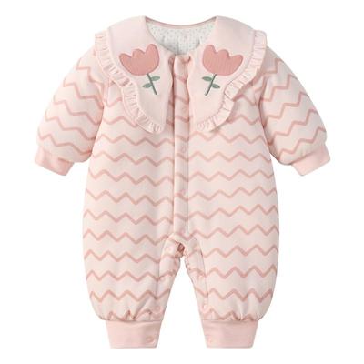 modomoma公主女宝保暖加厚爬服