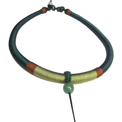 我淘晶挂件绳锁骨女领带颈圈绳子