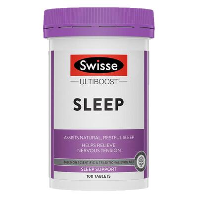 Swisse斯维诗睡眠片100片缬草片 无褪黑素天然草本安瓶助眠官方