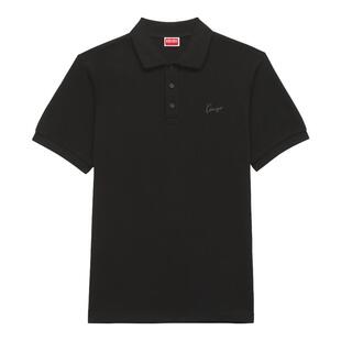 KENZO 26秋冬新品 男女同款手签体图案修身版型Polo衫