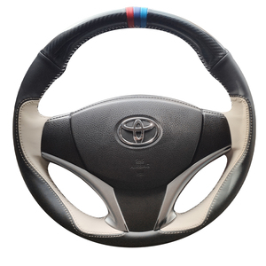 特价逸致炫x享威驰汉兰达CHR奕泽用于丰田方向盘牛把套手缝真皮