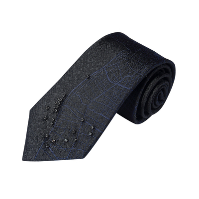 WILLIAMMILTON珠绣桑蚕丝领带