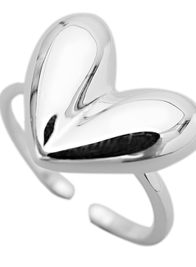烽之银女款纯银爱心戒指心形