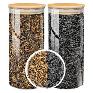 飘香韵 特级两大红茶金骏眉+小种红茶浓香型正品新茶叶礼盒装500g