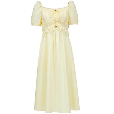 VeroModa含棉方领连衣裙